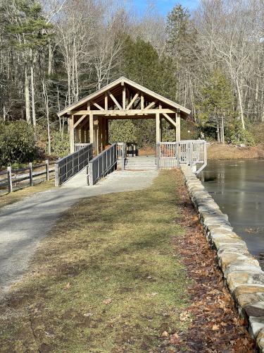 dam in January at Moore State Park in central Massachusetts