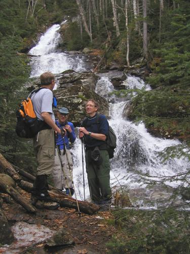 Beaver Brook falls along the trail to Mount Moosilauke in New Hampshire