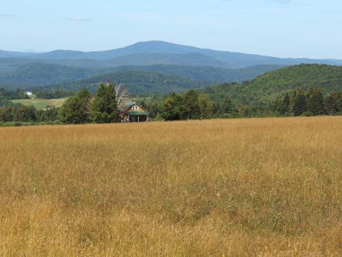 view in August from Creampoke Road near Mudget Mountain in northern New Hampshire