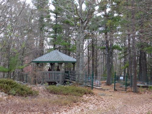 astronomical alignment center at America's Stonehenge historical site on Mystery Hill at Salem in New Hampshire