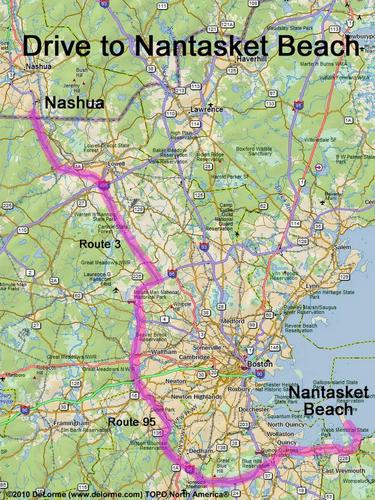 Nantasket Beach drive route