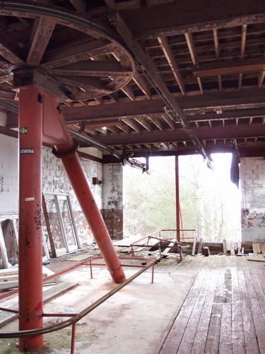 old gondola terminal from the Whittier Ski Area atop Nickerson Mountain in New Hampshire