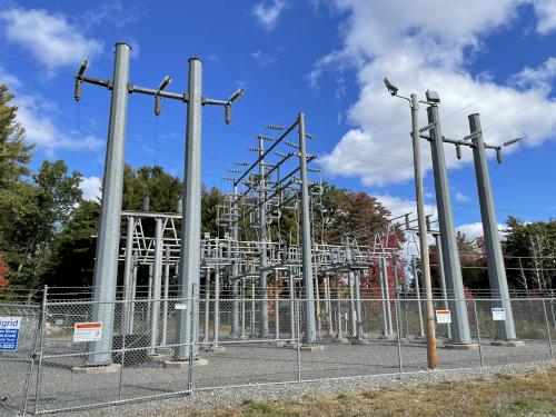 electric facility in October on the North Central Pathway near Winchendon in northern Massachusetts