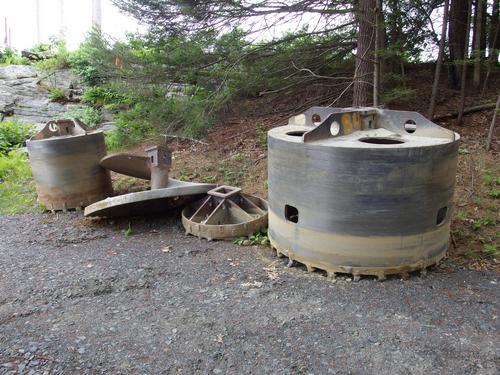 construction equipment at Northfield Mountain in north central Massachusetts