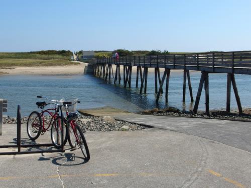 Footbridge over the Ogunquit River in coastal Maine