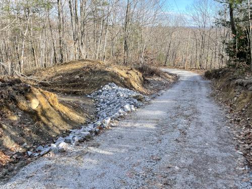 trail in December at Ossipee Hill in southern Maine