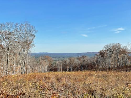 view east in November from Perkins Mountain in eastern New Hampshire