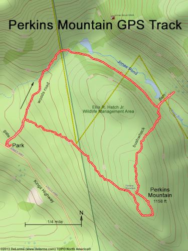 Perkins Mountain gps track