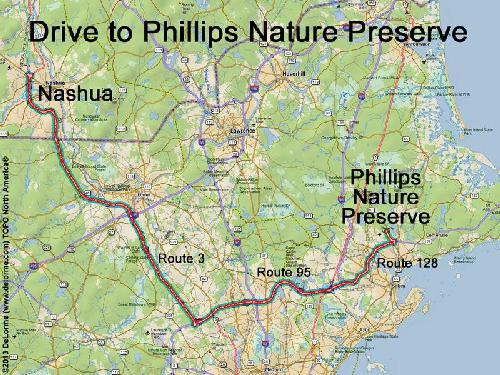 Phillips Nature Preserve route