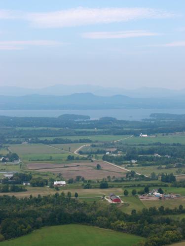 well-built steps on the trail to Mount Philo in northern Vermont