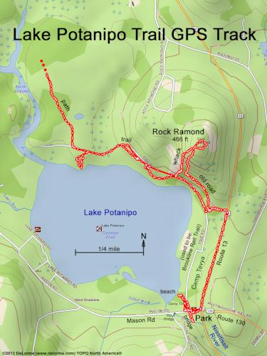Lake Potanipo Trail gps track