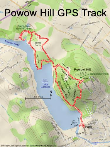 Powow Hill gps track