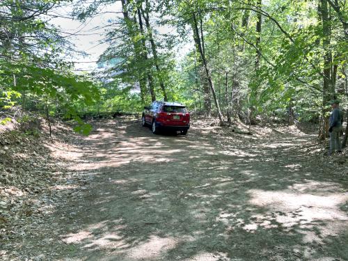 parking in June at Purgatory Hill in New southern Hampshire