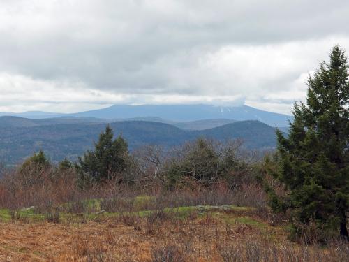 view of Stratton Mountain from Putney Mountain in southern Vermont