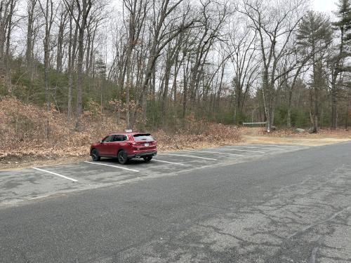 parking at Quabbin Hill in central MA