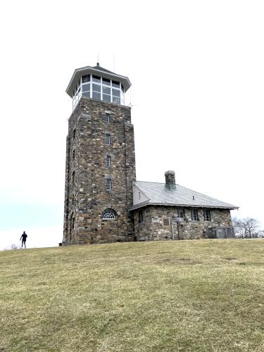 tower in January atop Quabbin Hill in central MA