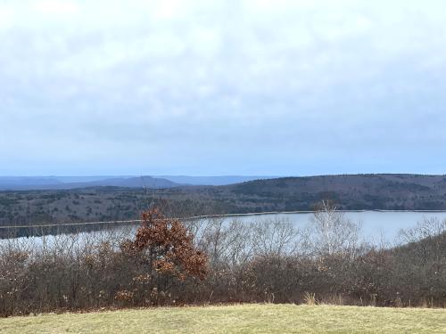 view in January from atop Quabbin Hill in central MA