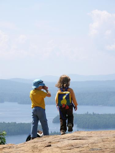 hikers and view from West Rattlesnake Mountain