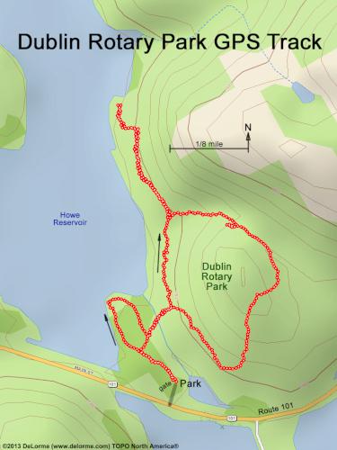 Dublin Rotary Park gps track