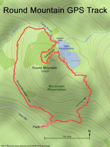 Round Mountain gps track