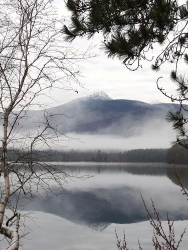 view of undercast Mount Chocorua near Round Top in New Hampshire