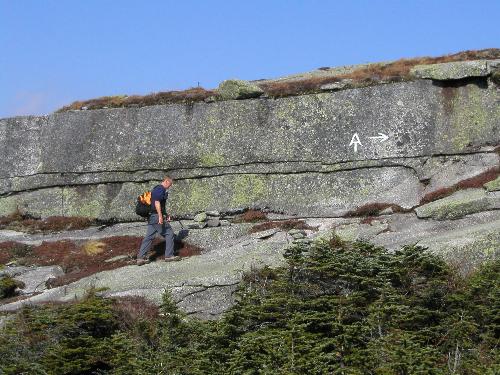 hiking the Appalachian Trail to Saddleback Mountain in Maine