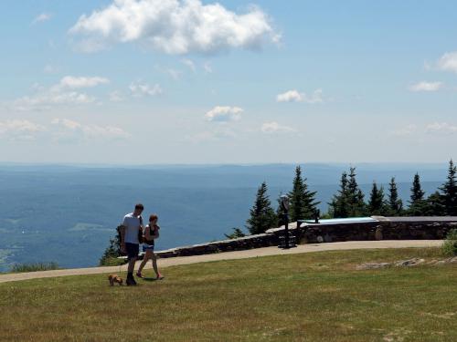 summit view from Mount Greylock near Saddle Ball Mountain in western Massachusetts