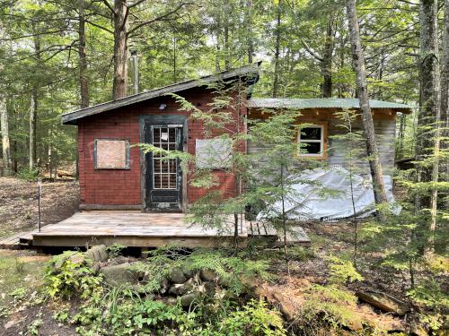 cabin in July at Sawyer Mountain near Limington in southwest Maine