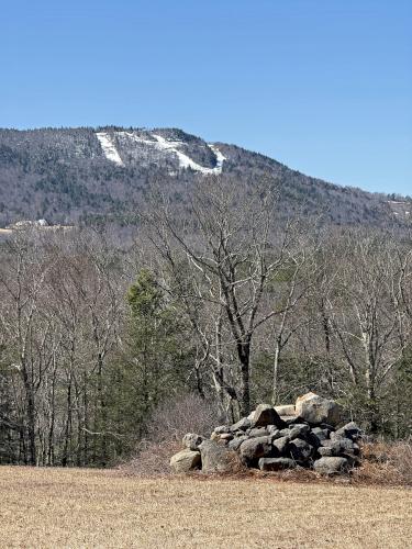 view in April at Shattuck Pond in southern NH