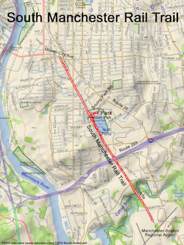 South Manchester Rail Trail gps track