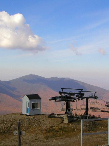 fall view from Sugarloaf Mountain in Maine