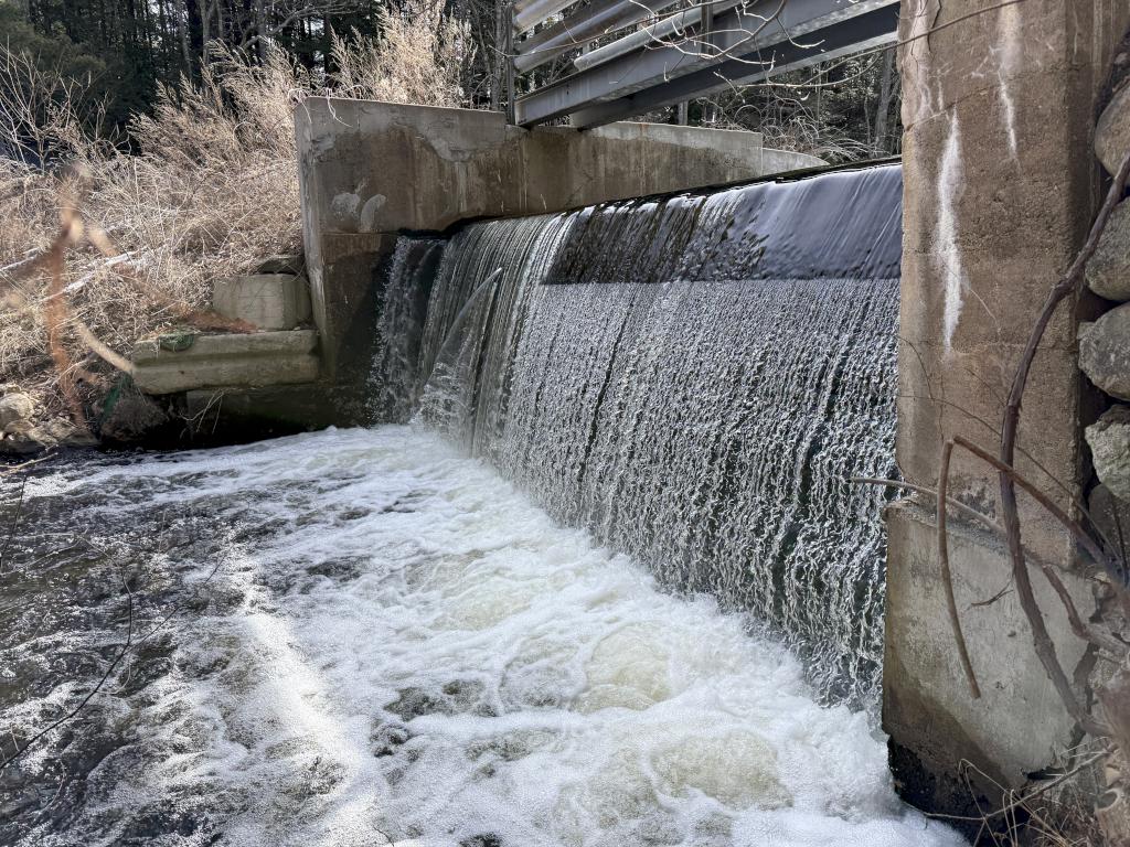 dam in March at Spaulding-Proctor Reservation in northeast MA