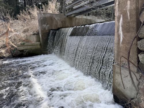 dam in March at Spaulding-Proctor Reservation in northeast MA