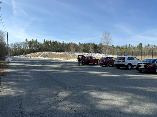 parking in March at Spaulding-Proctor Reservation in northeast MA