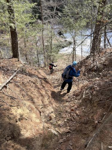 trail in March at Spaulding-Proctor Reservation in northeast MA