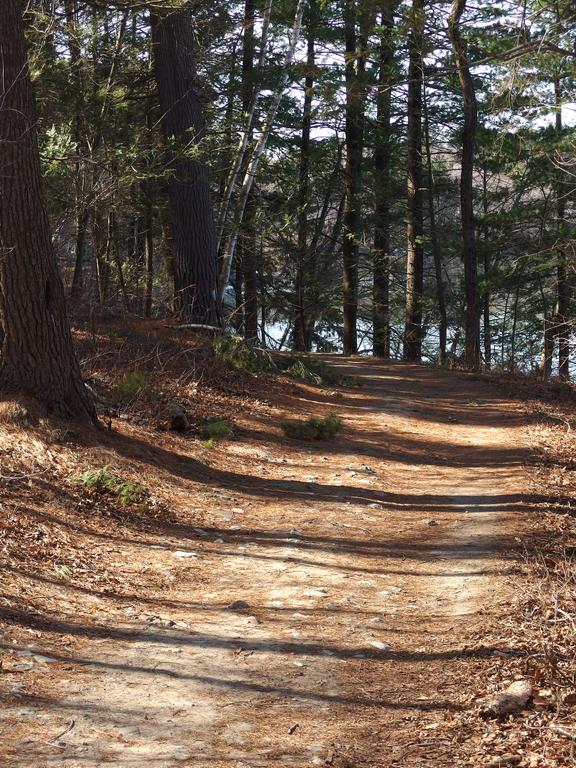 trail at Spot Pond near Melrose in eastern Massachusetts