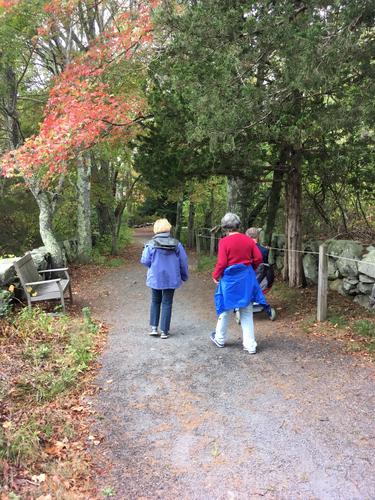 entrance trail at Stony Brook Wildlife Sanctuary in Massachusetts