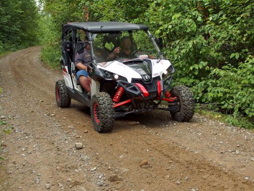 snowmobile trail at Sugar Mountain in northern New Hampshire