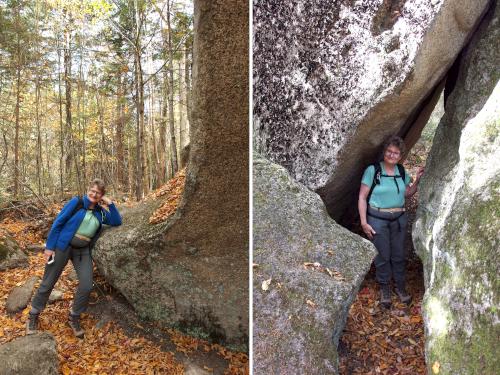 rocks in September on Middle Sugarloaf Mountain in New Hampshire