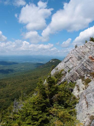 view toward Sugarloaf Mountain from the spine of The Hogsback in western New Hampshire