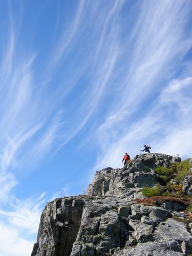 hikers coming off Peak of the Ridges in Maine