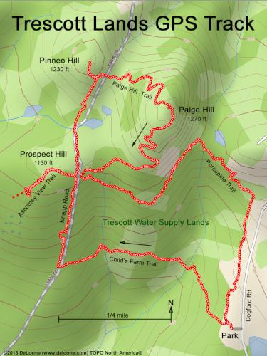 Trescott Lands gps track