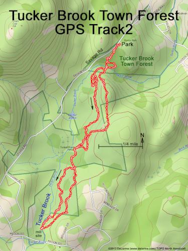 Tucker Brook Town Forest gps track