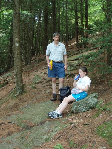 trail to North Uncanoonuc Mountain in New Hampshire