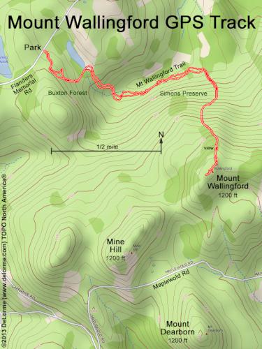 Mount Wallingford gps track