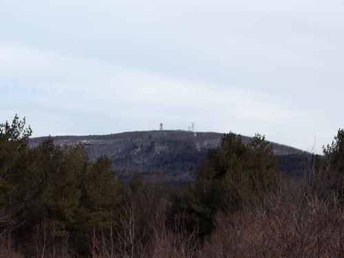 view from the summit of Brown Hill at Wachusett Meadow Wildlife Sanctuary in Massachusetts