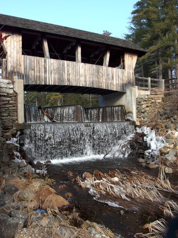 outflow in January from Wason Pond near Chester in southern New Hampshire