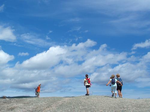 hikers on Dickey Mountain in New Hampshire