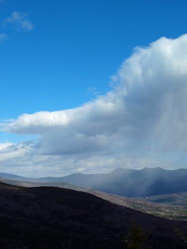 snow shower in November as seen from Welch Mountain in New Hampshire