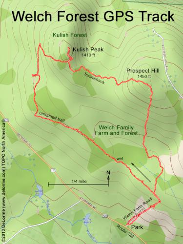 Welch Forest gps track